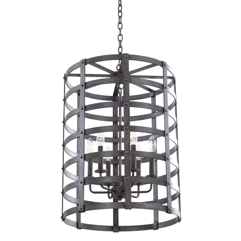 Townsend 6 LT Vintage Iron Pendant Kalco