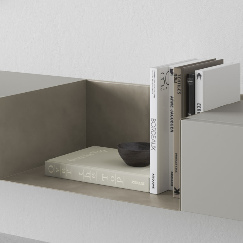 Atelier Cube Shelf, 17 3/4" W x 14" D, Matte Dew White