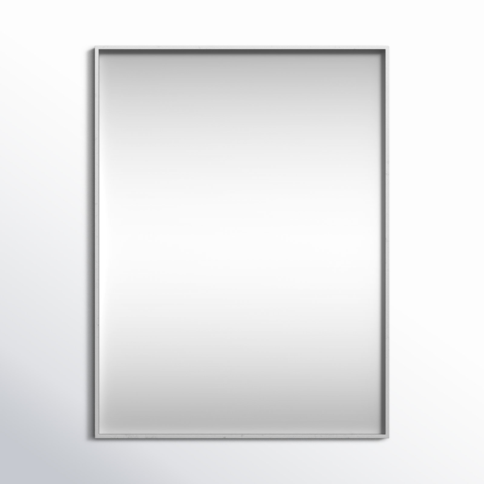 Sabine Metal Rectangle Wall Mirror, 40" x 30", Silver