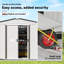 Braela 9 x 6ft Galvanised Steel Tongue & Groove Saltbox Garden Shed
