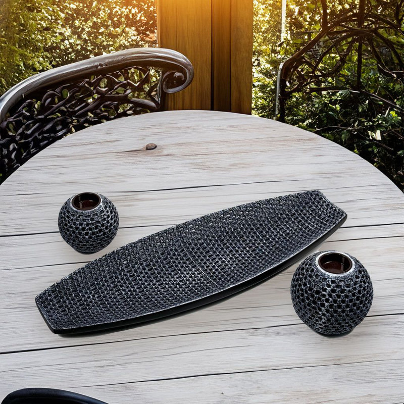2'' H Polyresin Tabletop Dish
