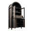 Armoire de rangement cintrée haute de 71 pouces avec tablettes réglables, tiroir dissimulé et porte vitrée-2032922462