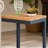 End Table, Small Side Table, C Shaped End Table, Wood Side Table, Metal Side Table