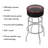 Swivel Upholstered Counter Stool with Metal Frame