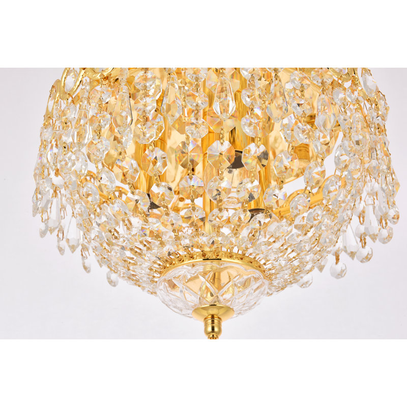 Plafonnier encastré 3 lumières 10 po Stoltz, Or