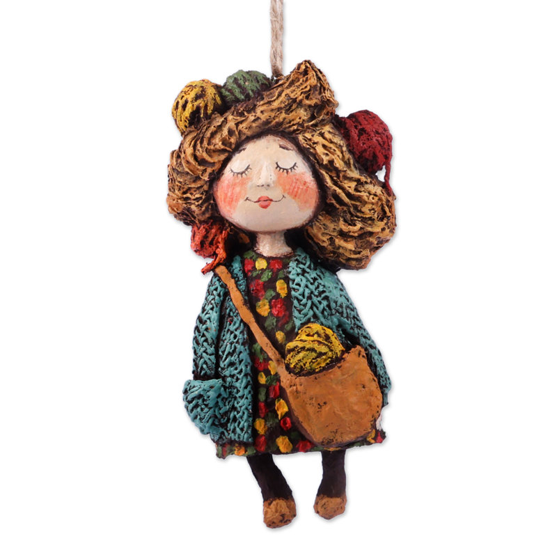 5.25'' Handmade Fabric Hanging Figurine Ornament