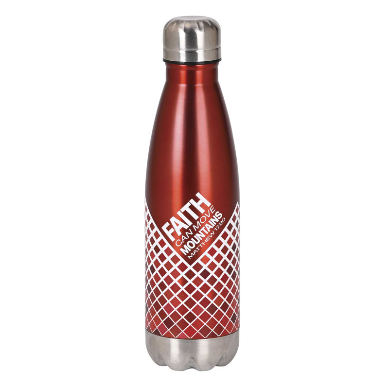 Water Bottle Faith Can Move 17 Oz