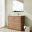 Meuble-lavabo simple autoportant 40 po avec plateau en céramique et portes à fermeture en douceur 40 po-814904510