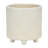 S/2 6/8" TEXTURED PLANTERS, SHINY WHITE-1393603583