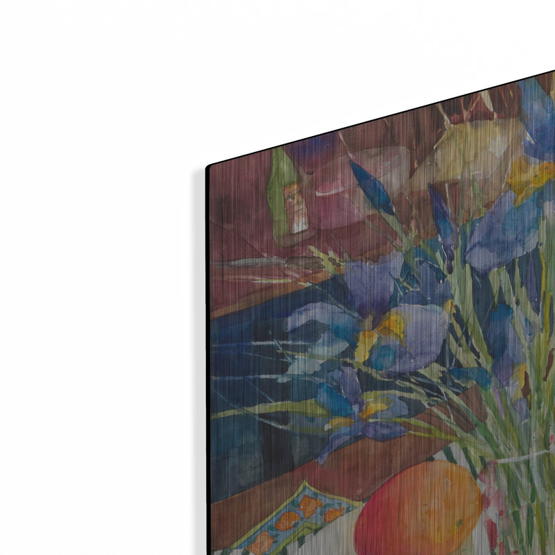 «Flowers and Fruit» par Annelein Beukenkamp, art mural en métal, H 24 po x l 36 po