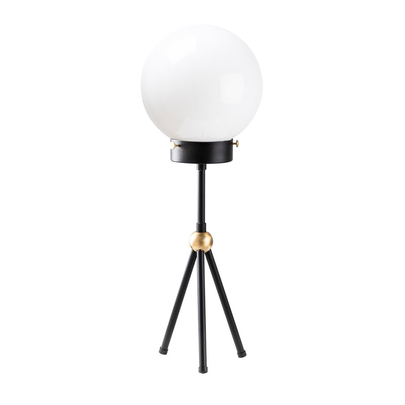 Lampe de table à trépied noire 22,44 po Yvaine