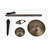 Korene Antique Brass/Black Low Voltage Metal Pathway Light