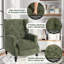 Manual Reclining Upholstered Wingback Armchair-1925596915