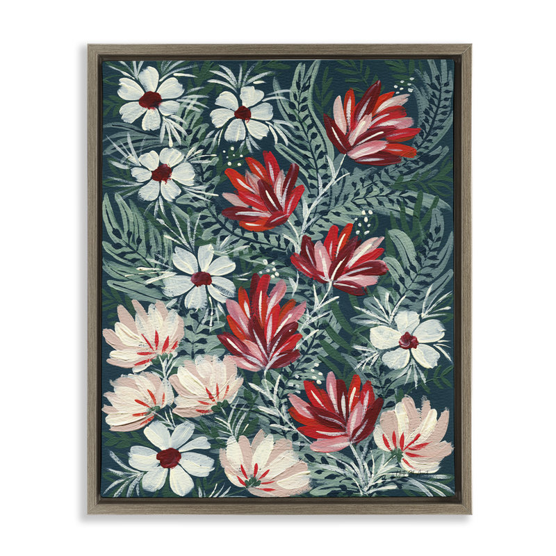 Art mural sur toile flottant Folksy, Cadre flottant orme Montalcino, H 21 po x l 17 po