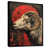 Black Floater Framed, Solid Wood