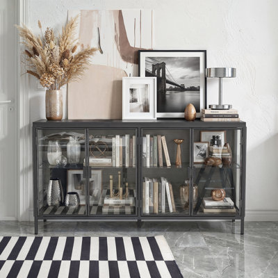 Buffet 55,1 po avec 4 portes en verre