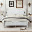 Full Size Retro Platform Bed with Wooden Slat Support-410671588-410671591