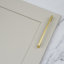 Brushed Brass Slim Square D-Bar Handles-120768037