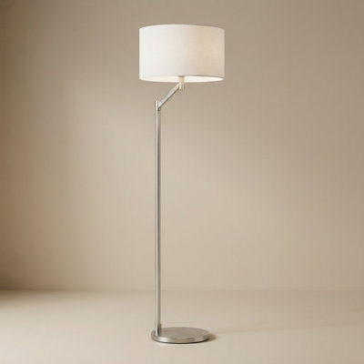 Lampe de salon moderne en nickel brossé