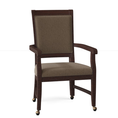 Chaise avec accoudoirs à dossier king louis Pryor