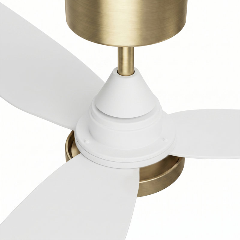 Ventilateur de plafond à flux élevé 6500CFM 54 "avec télécommande à 6 vitesses et 3 CCT à intensité variable, moteur à courant continu réversible