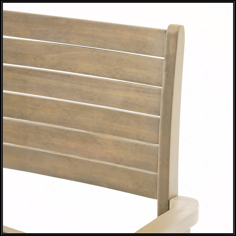 Chaise de salle à manger d'extérieur, Gris