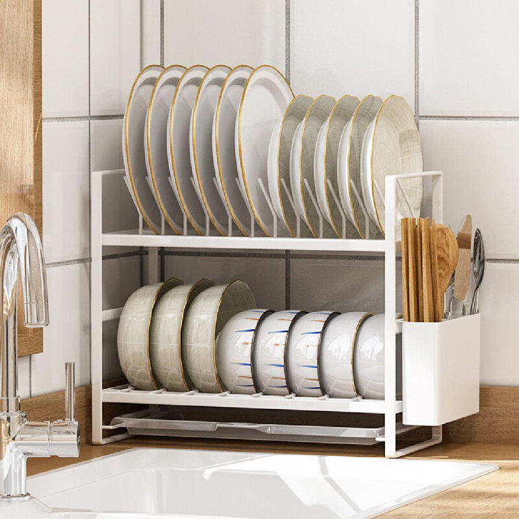 Dish Drying Rack Stainless Steel Wall-mounted Dish Rack, Kitchen