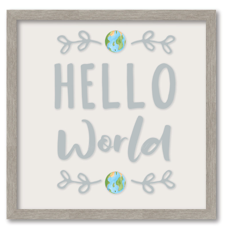 Hello World 16x16 Framed Board