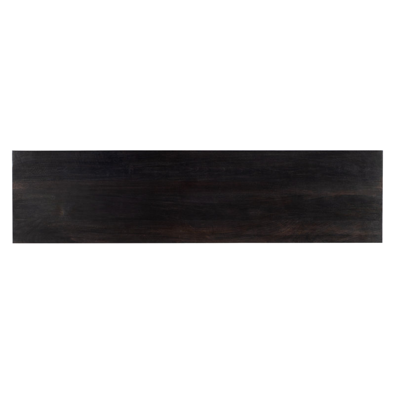 Black and White Bone Inlay Transitional Credenza