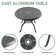 Trotti Round Aluminum Outdoor Dining Table