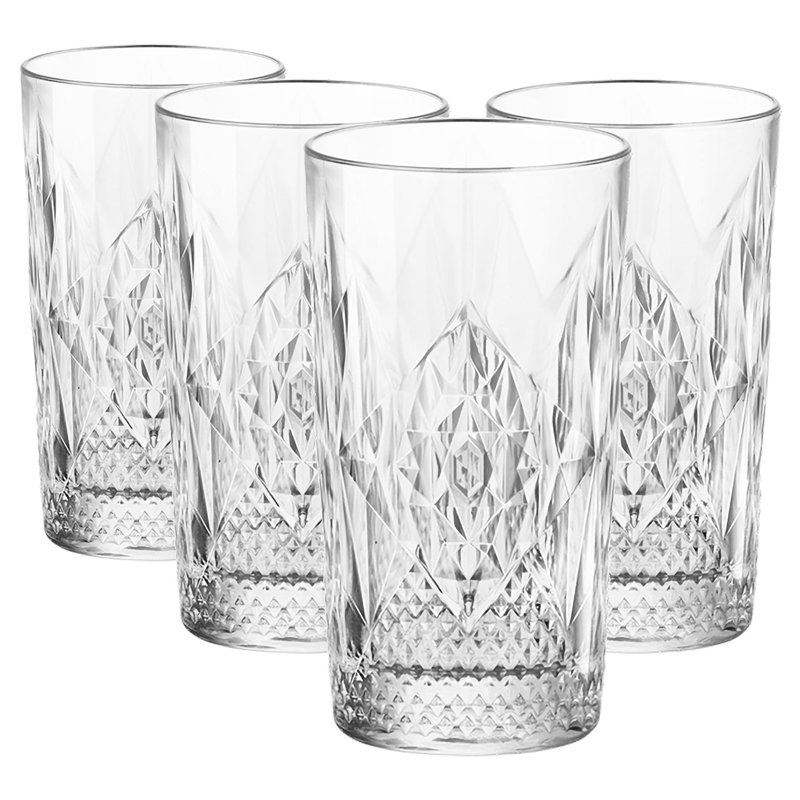 Bartender Stone Highball Glasses - 490ml, 4
