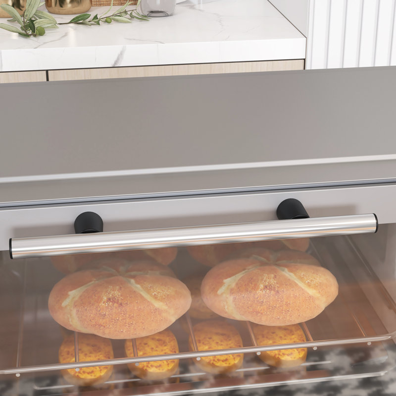 HOMCOM Toaster Oven, Silver
