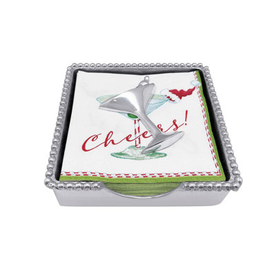 Porte-serviette cocktail perlé