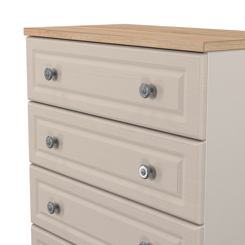 74 cm W Chest of 4 Drawers, Beige