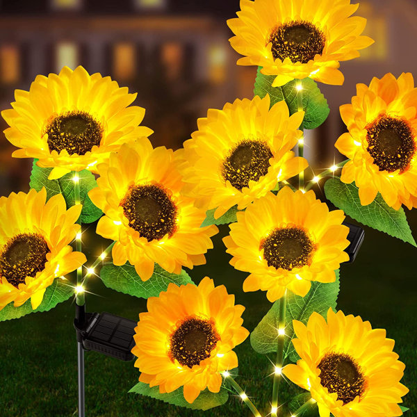Exquisite 6 Bundles Sunflowers Artificial Flowers Daisy Fake Flowers  Outdoor Uv Resistant No Fade Fall Flowers Shrubs Indoor Outside Home  Wedding Offi