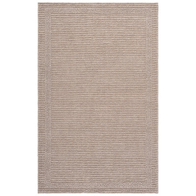 Natura Hand Woven Wool; Cotton; Recycled P.E.T Solid Color Indoor Rug
