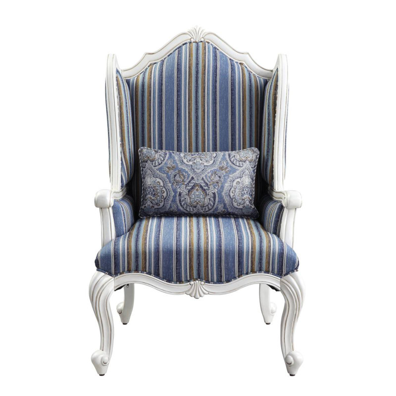 Chaise moderne en tissu et coussin Ciddrenar