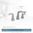 Glyde Widespread Bathroom Faucet with Drain Assembly-18796213