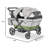 Caravan Coupe Quad Compact Stroller Reclining 4-Seat Wagon, Gray/Green