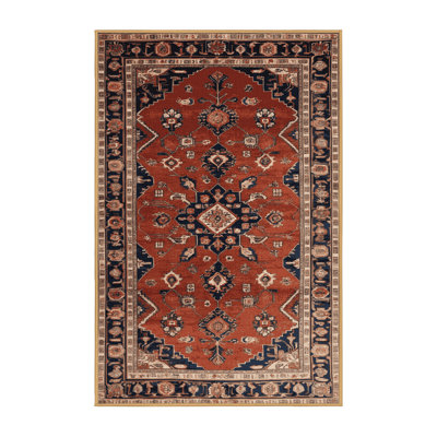 Machine Washable Persian Brown Area Rug