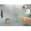 Halo 34 in. x 37 in. x 78 in. 90-degree Fully Frameless Glass Hinged Shower Enclosure-676290010
