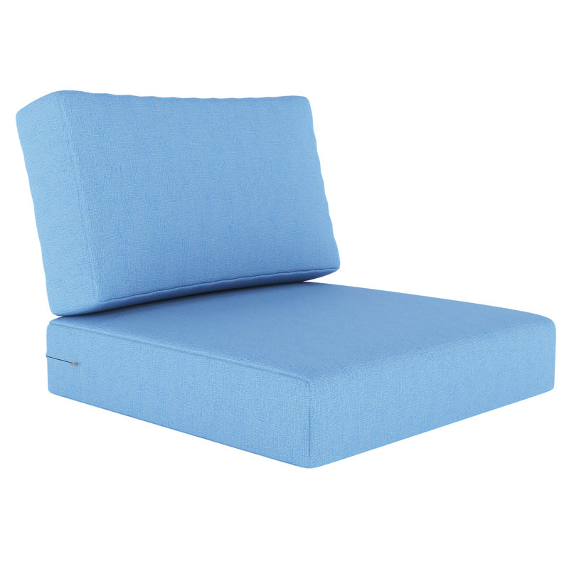 Coussin de siège extérieur Amala Sunbrella®, Sunbrella® toile bleu ciel , L 28,5 po x P 28,5 po