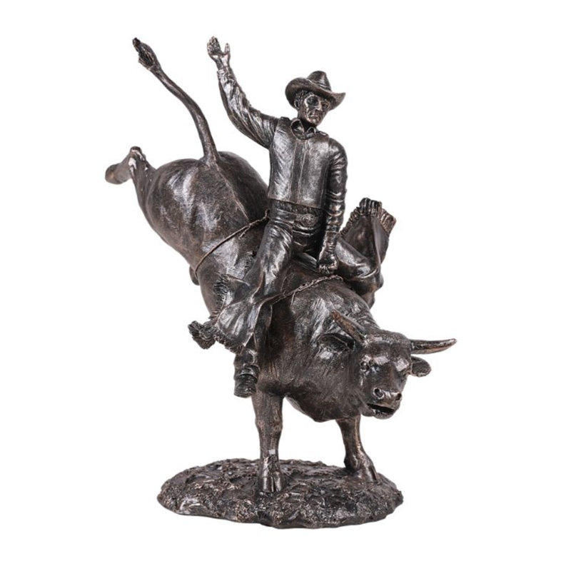 Figurine american cowboy on bull Nicarete