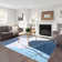 Hubey Washable Floral Indoor Rug