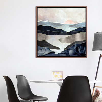 Blue Mountain Lake - Graphic Art Print