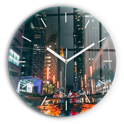 Glass Wall Clock
