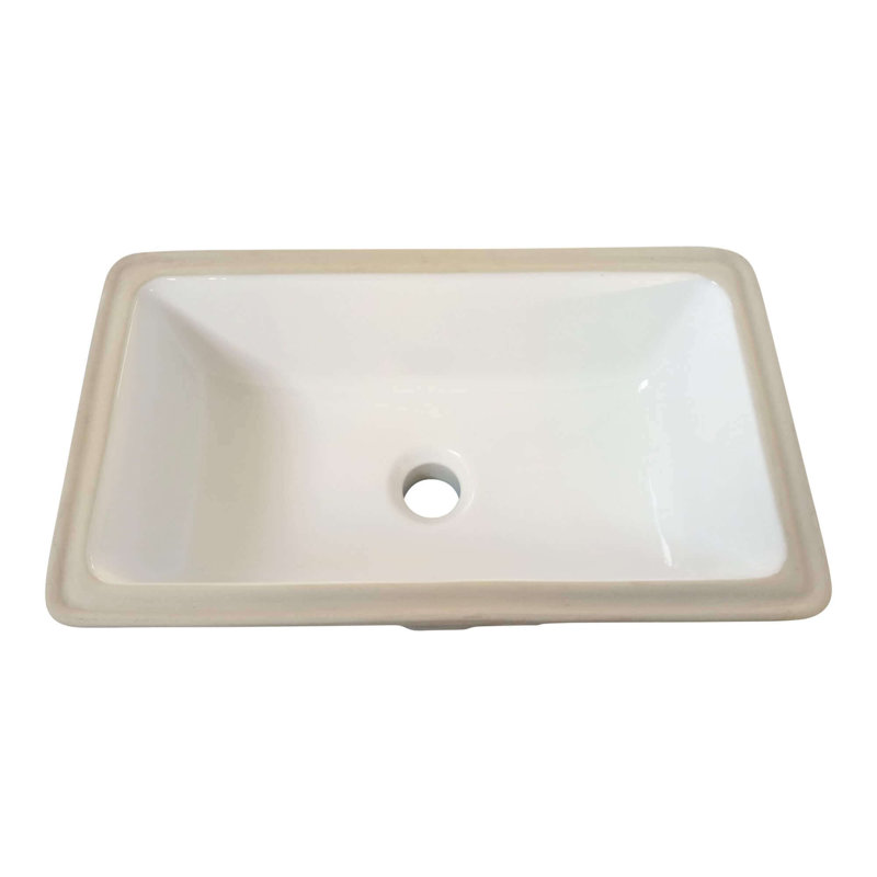 Fine Fixtures Undermount Vessel Bathroom Sink - White
