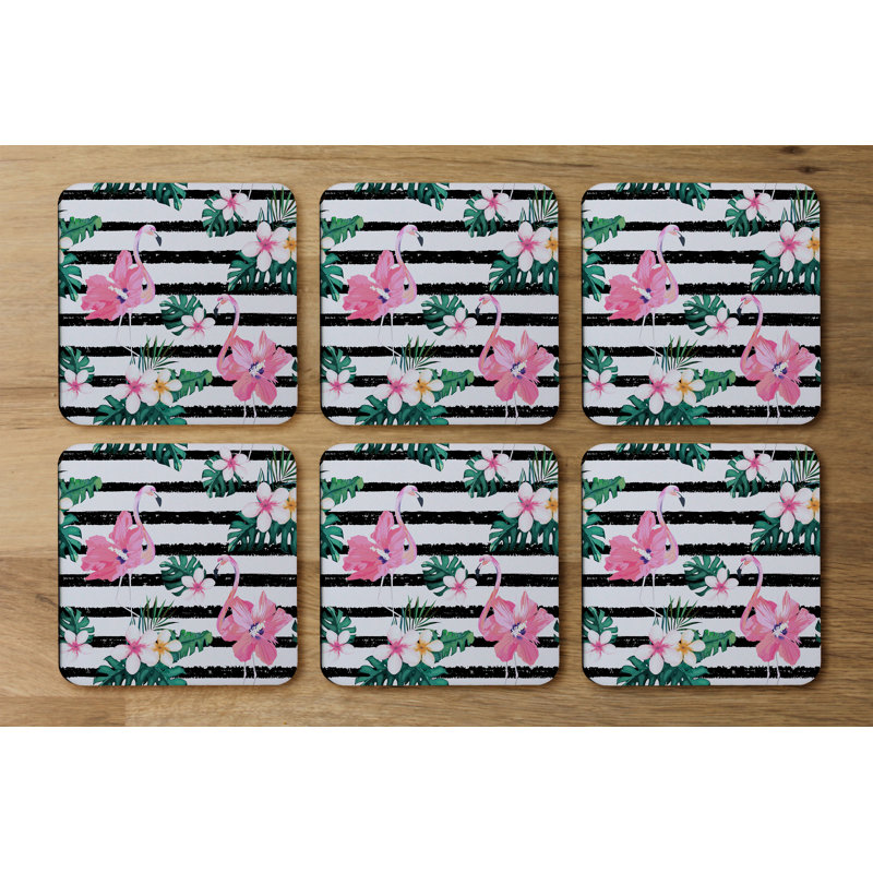 Square 6 Piece Coaster Set