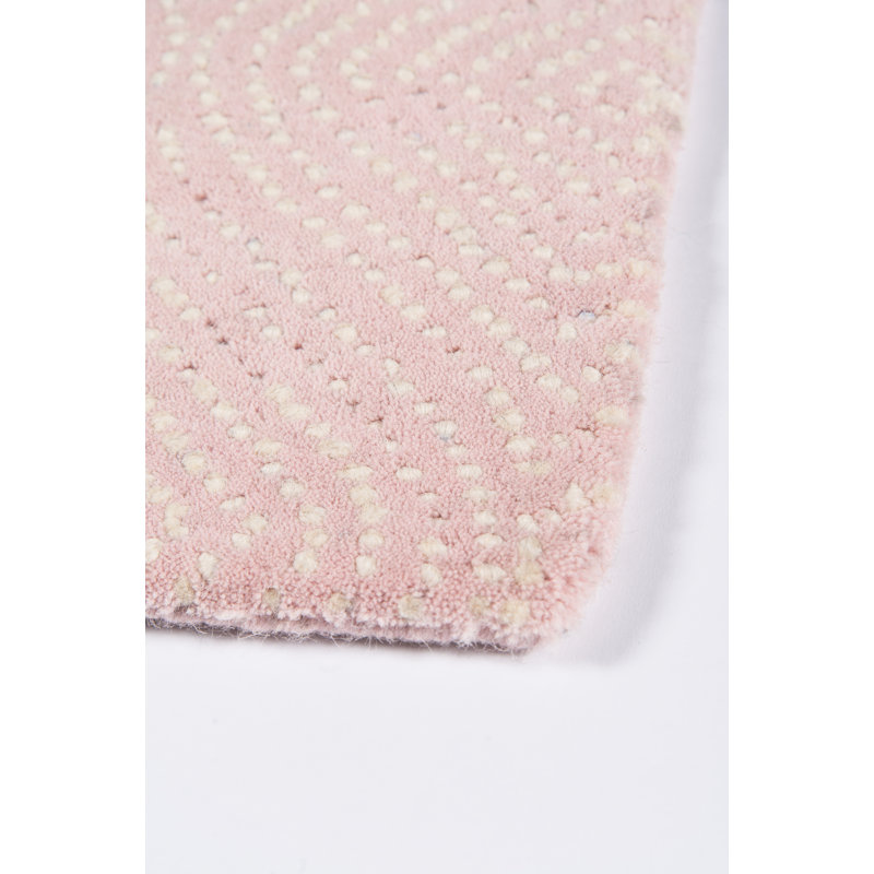Kamayah Wool Area Rug in Pink, Rectangle 3'6" x 5'6"