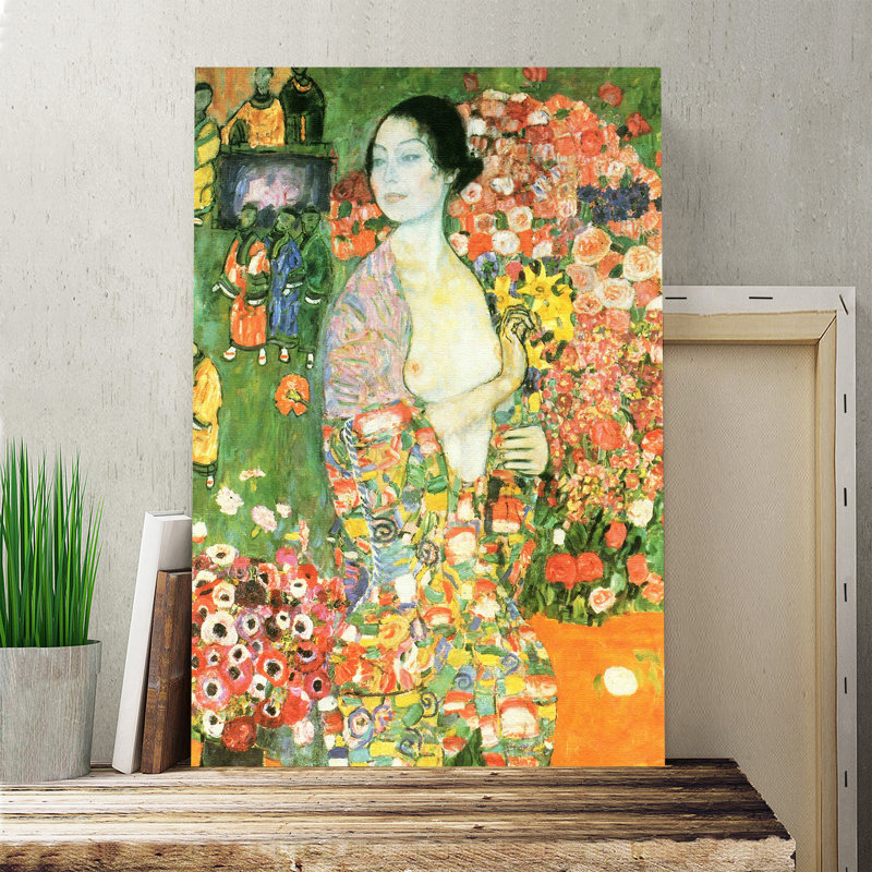 The Dancer by Gustav Klimt - Wrapped Canvas, 100cm H x 70cm W